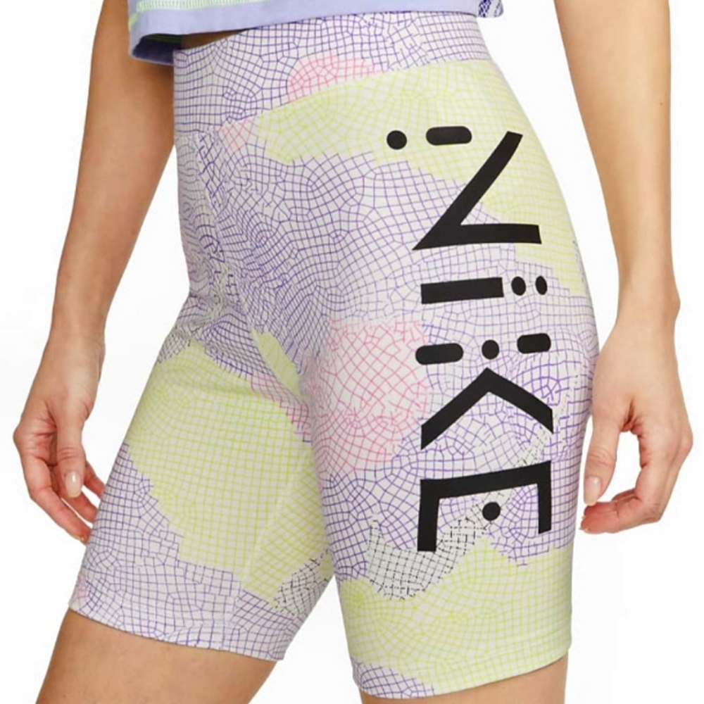 Nike X Serena Williams Casual Shorts Women's Neon Yellow Size L